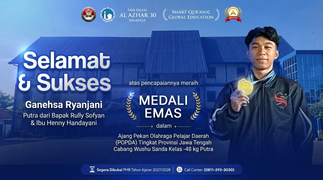 Membanggakan! Ganehsa Ryanjani Raih Medali Emas Wushu Sanda di POPDA Provinsi Jawa Tengah